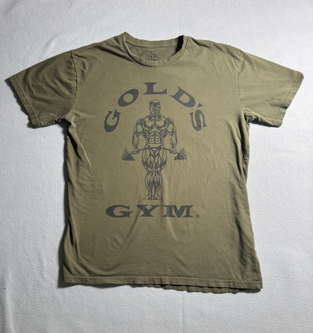 Gold's Gym Logo Bodybuilding T-shirt Size Large